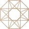 Ekena Millwork Guardian Wood Fretwork Pierced Ceiling Medallion, Alder, 22"OD x 8 1/2"ID x 3/8"T CMWP22X22X0375GDAL - alternate 4